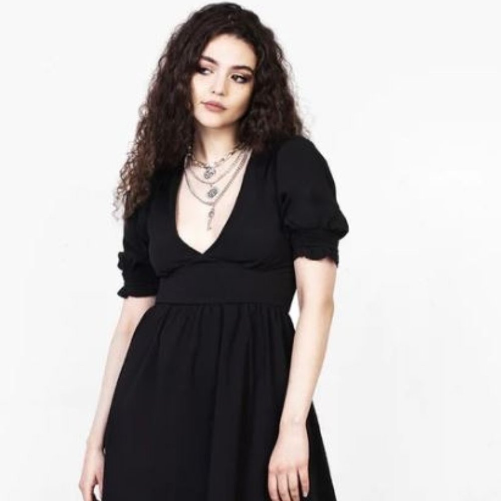 Disturbia Divination Textured Midi Dress
